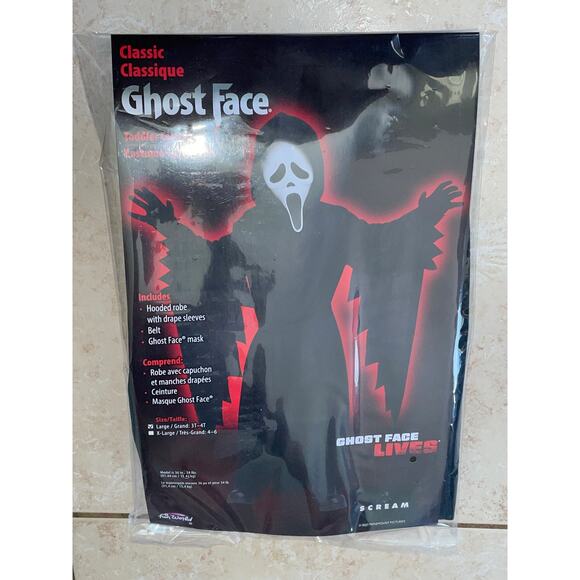 TODDLERS SCREAM GHOST FACE HALLOWEEN COSTUME SIZE 3T-4T NEW - Picture 1 of 4